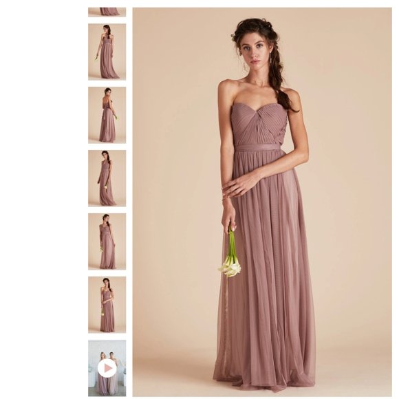 Birdy Grey | Christina Convertible Tulle Dress in Sandy Mauve - Picture 12 of 16